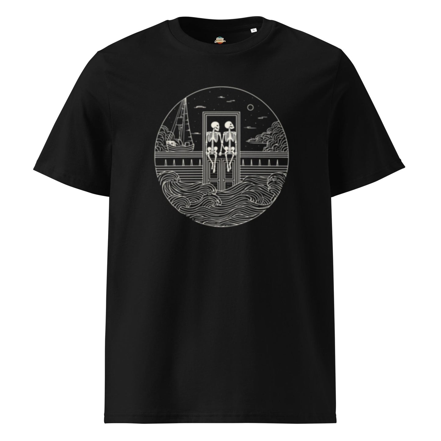 Jack and Rose Skeletons - Titanic Inspired Unisex organic ribbed neck t-shirt