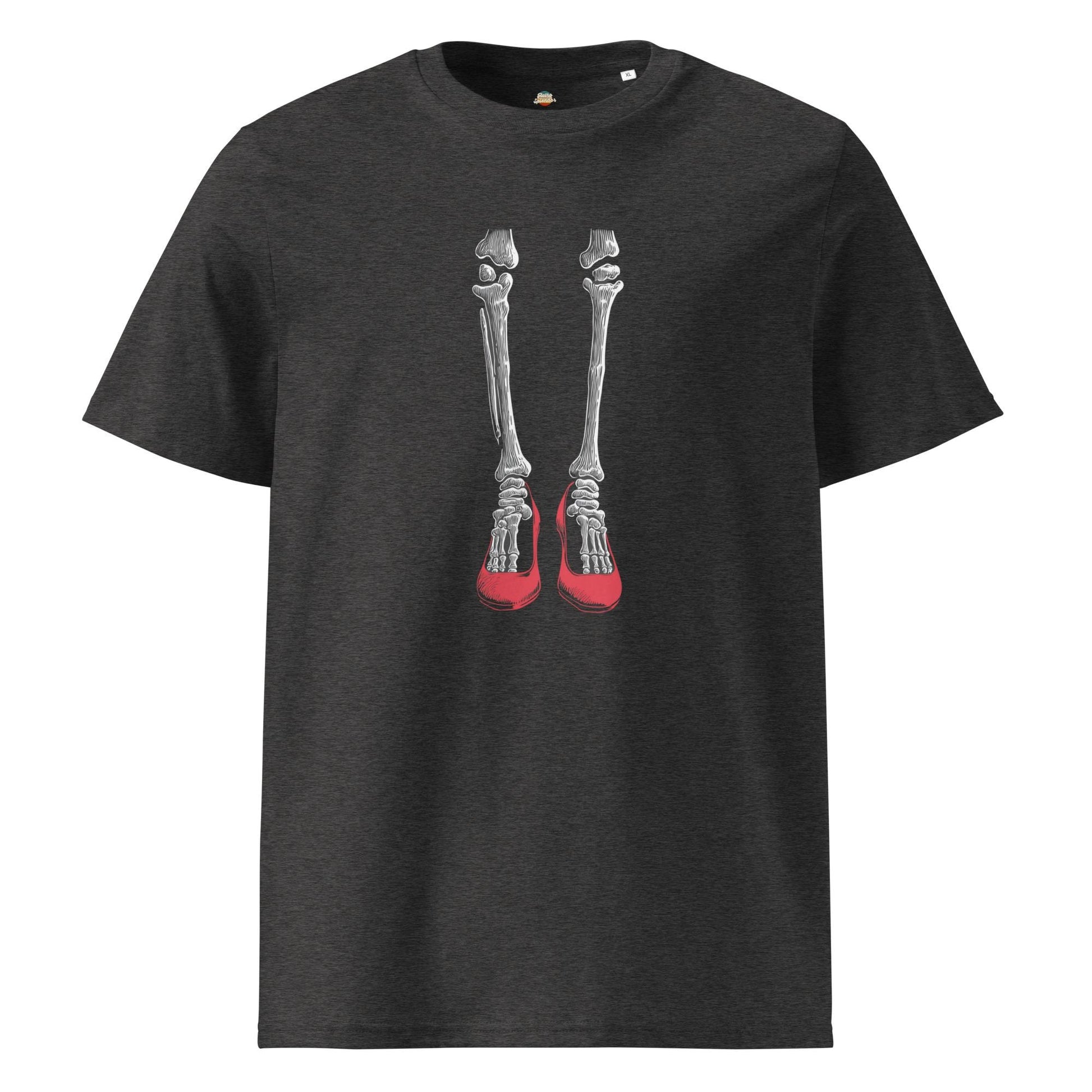 Dorothy&#39;s Ruby Slippers - Wizard of Oz Skeleton Legs - Unisex organic ribbed neck t-shirt