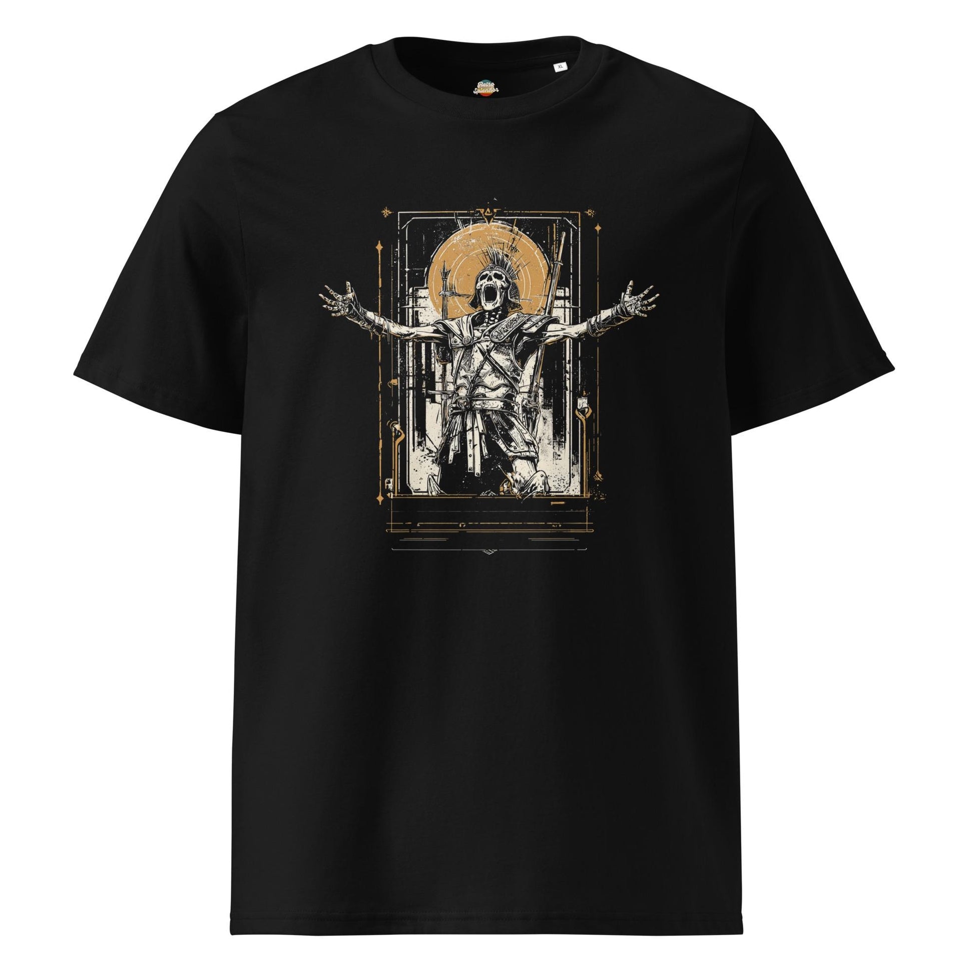 Epic Skeleton Gladiator - Original Graphic Unisex organic ribbed neck t-shirt