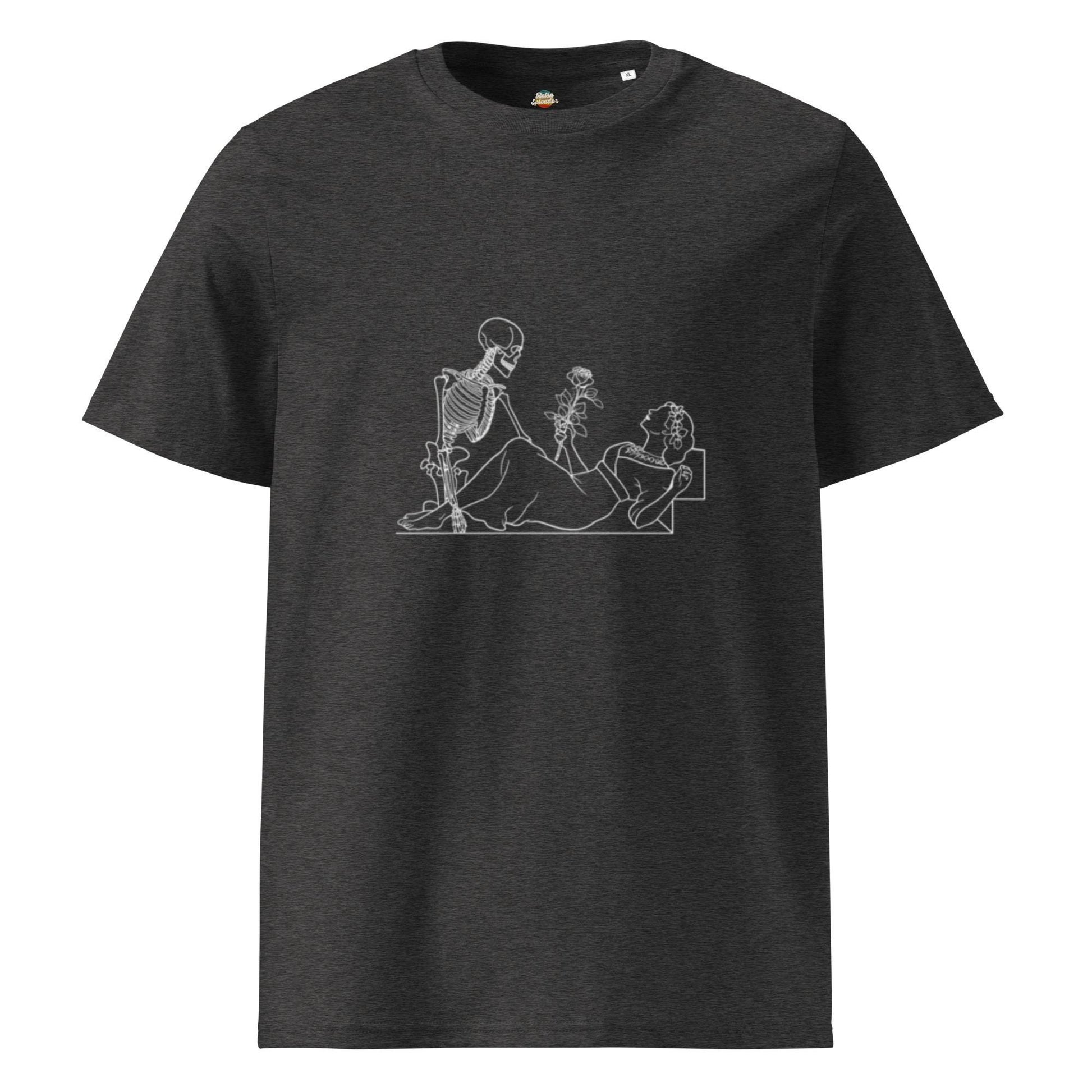 Jack Drawing Rose Skeletons: Spooky Stylish Titanic T-Shirt