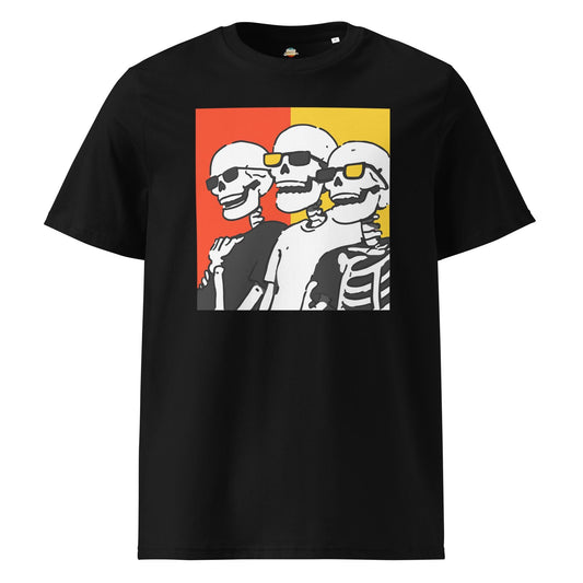 Skeleton Pals - Unisex organic ribbed neck t-shirt