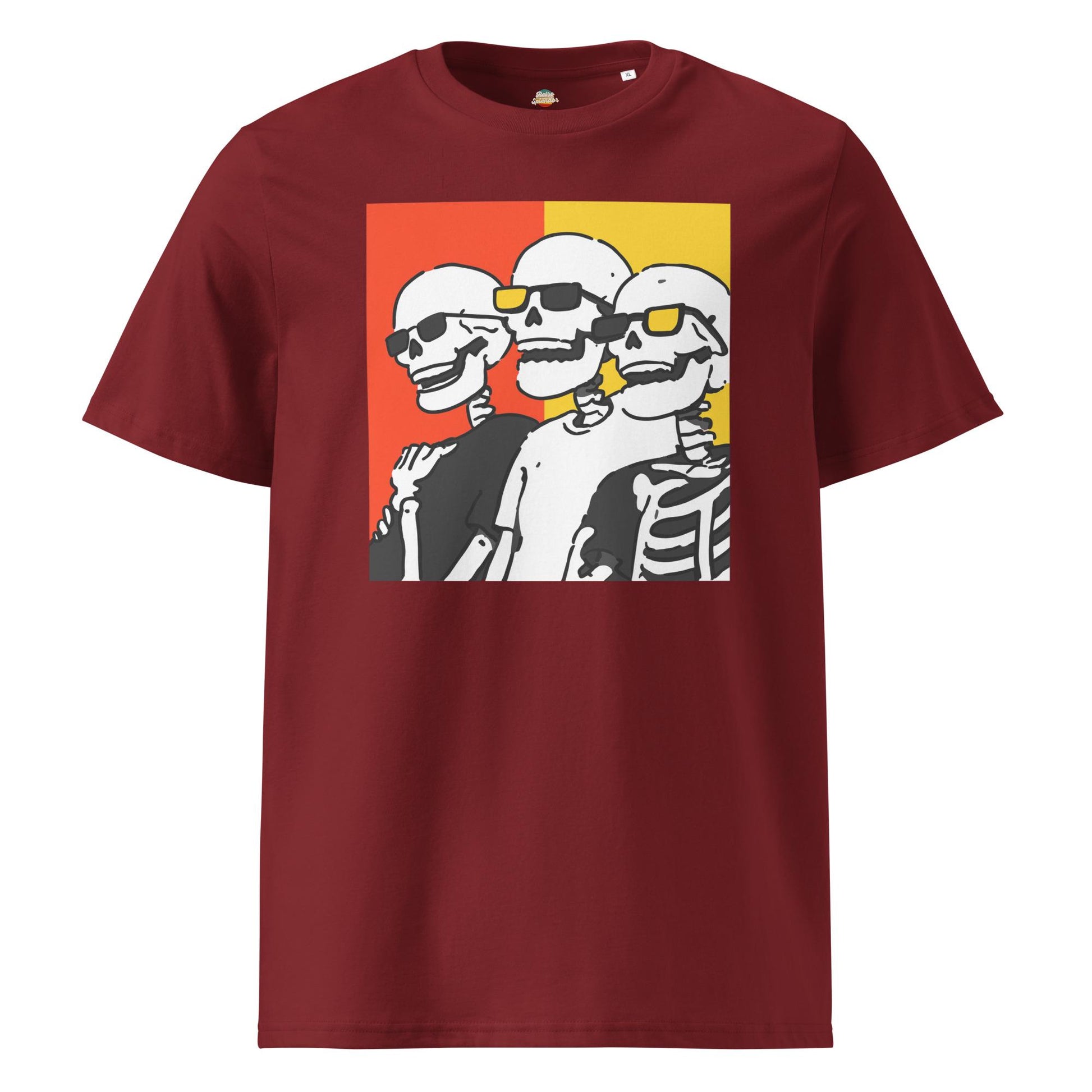 Skeleton Pals - Unisex organic ribbed neck t-shirt