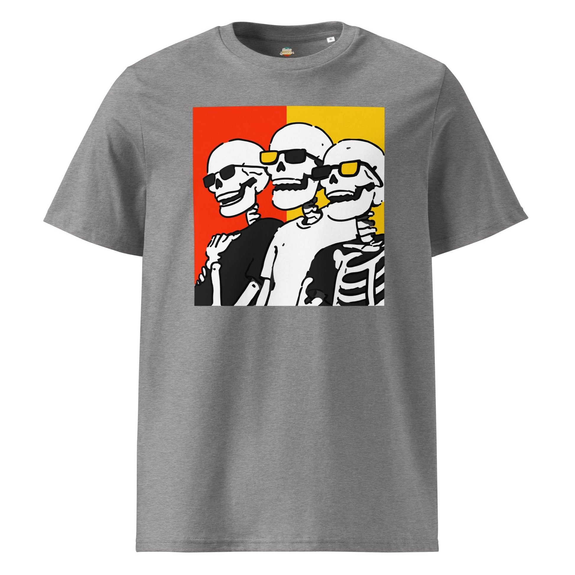 Skeleton Pals - Unisex organic ribbed neck t-shirt