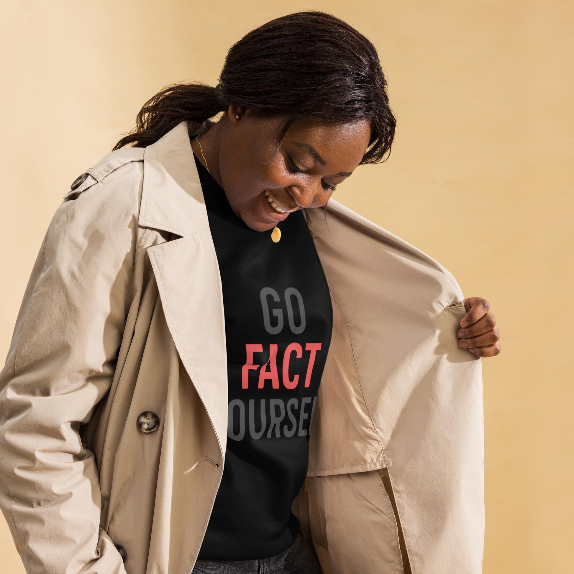 Go Fact Yourself - Political Statement Unisex Premium Sweatshirt