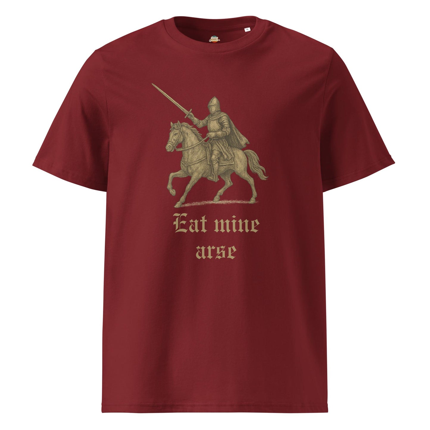 Eat Mine Arse - Unisex organic ribbed neck t-shirt