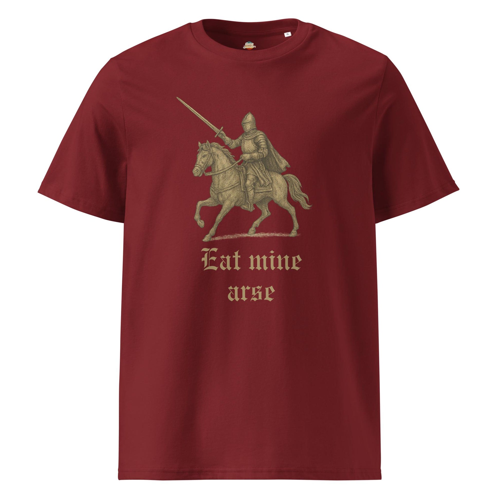 Eat Mine Arse - Unisex organic ribbed neck t-shirt