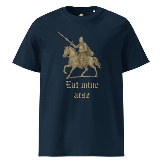 Eat Mine Arse - Unisex organic ribbed neck t-shirt