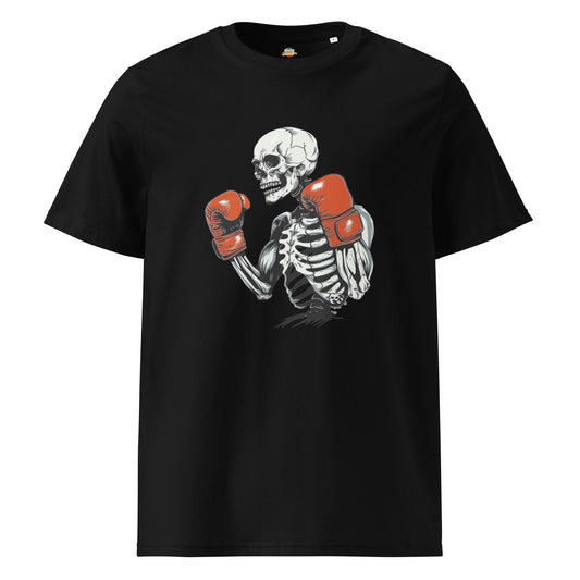 Ring King Skeleton - Halloween Themed Unisex organic ribbed neck t-shirt