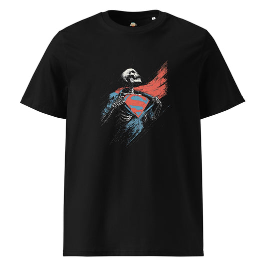 Man of Bones - Superman Inspired Unisex organic ribbed neck t-shirt