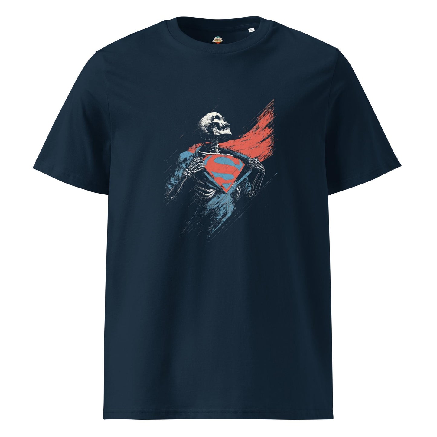 Man of Bones - Superman Inspired Unisex organic ribbed neck t-shirt