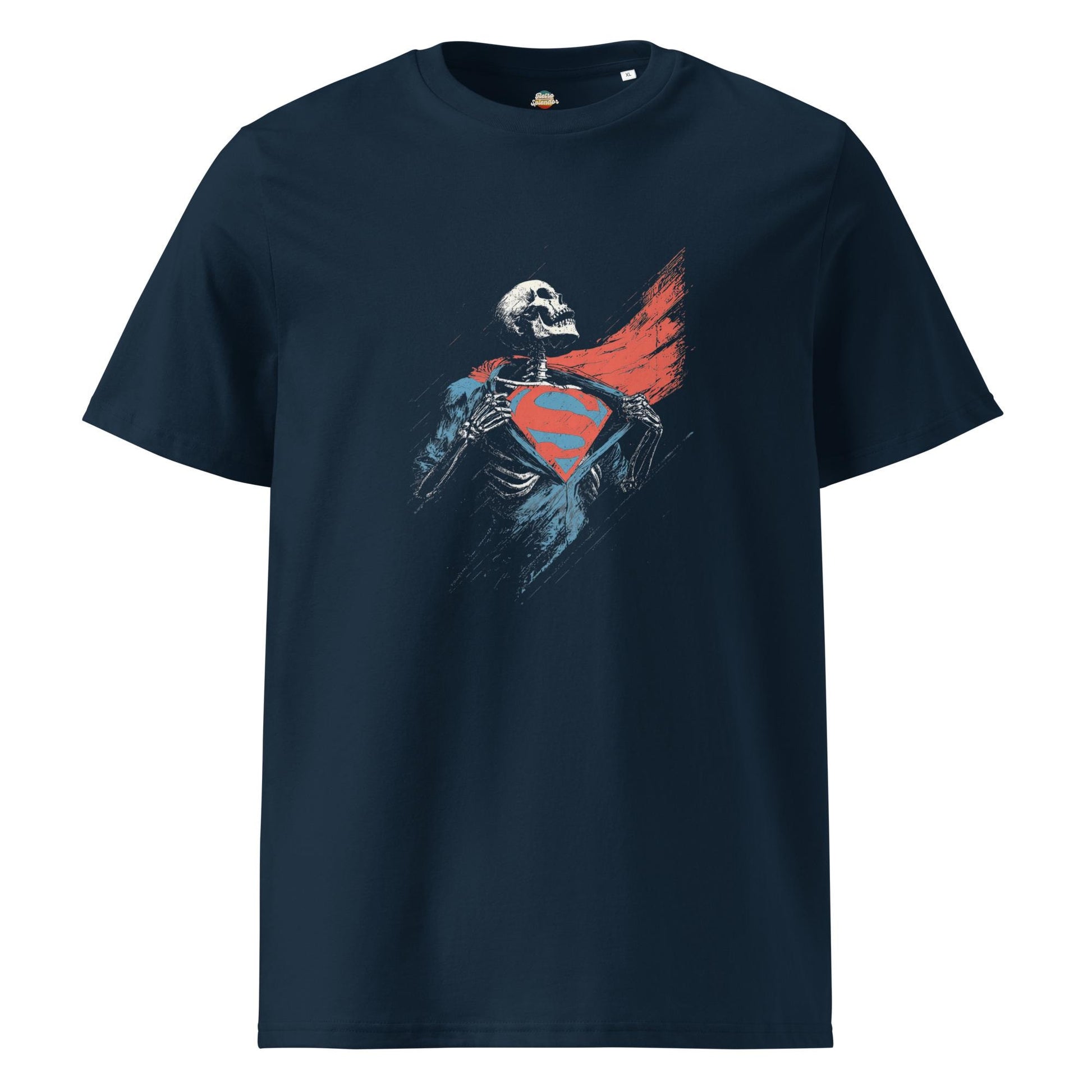 Man of Bones - Superman Inspired Unisex organic ribbed neck t-shirt