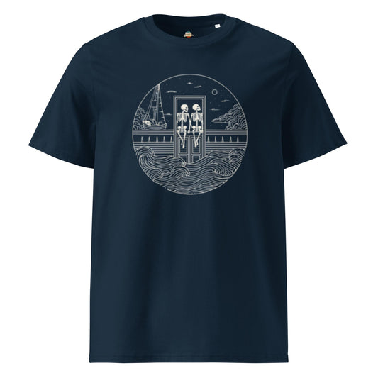 Jack and Rose Skeletons - Titanic Inspired Unisex organic ribbed neck t-shirt