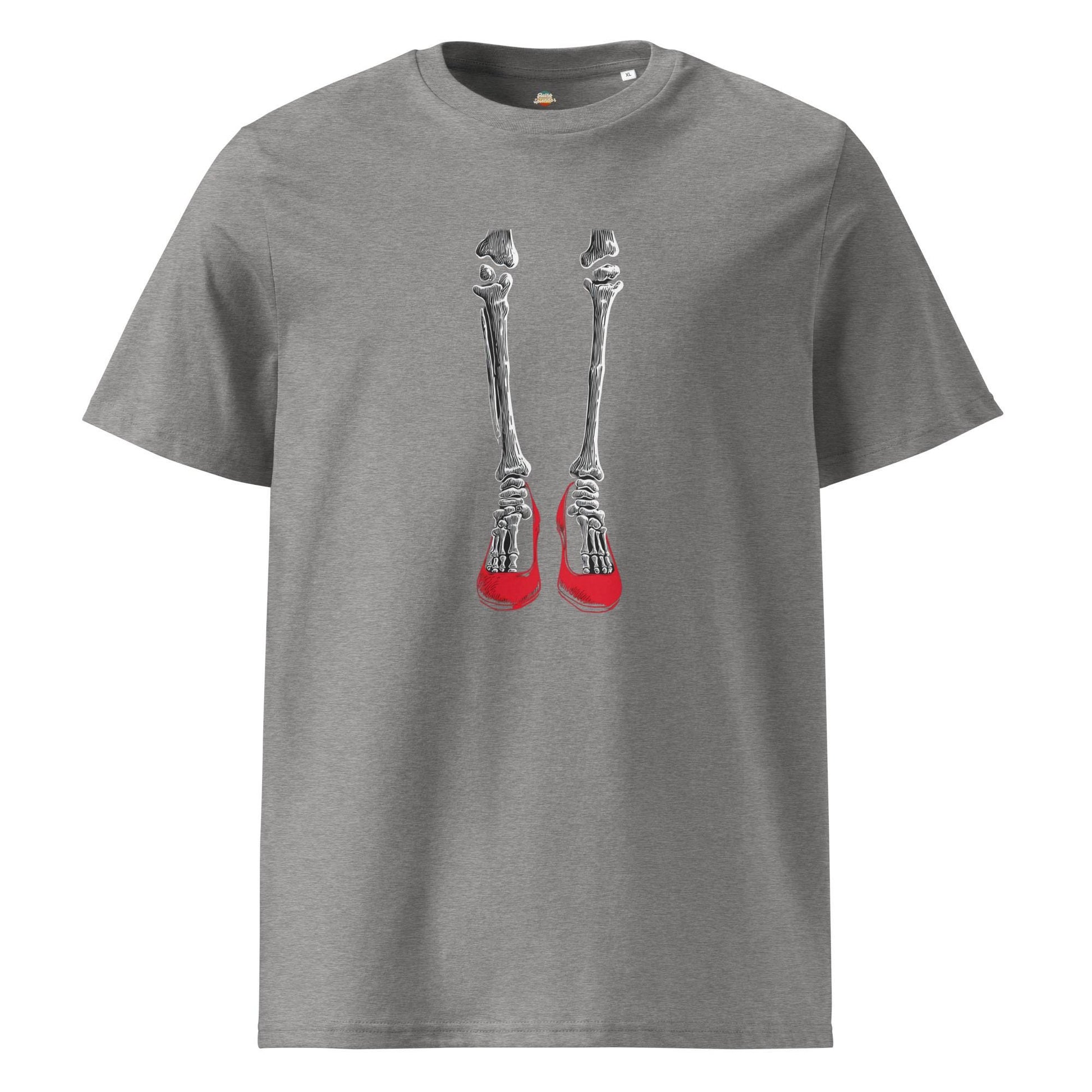 Dorothy&#39;s Ruby Slippers - Wizard of Oz Skeleton Legs - Unisex organic ribbed neck t-shirt