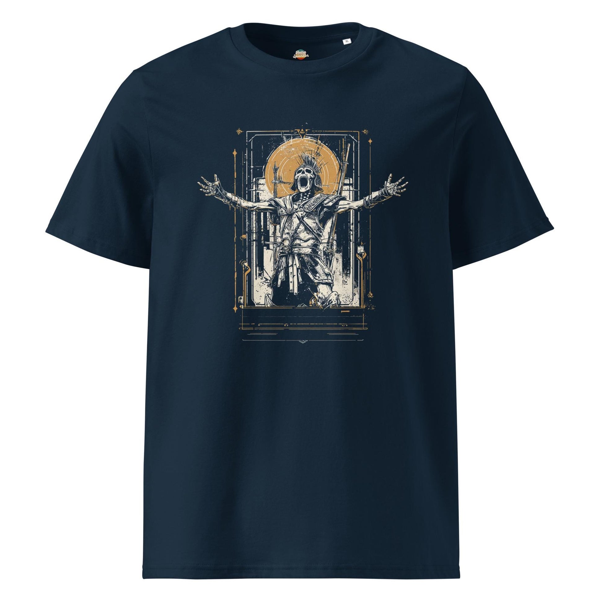 Epic Skeleton Gladiator - Original Graphic Unisex organic ribbed neck t-shirt