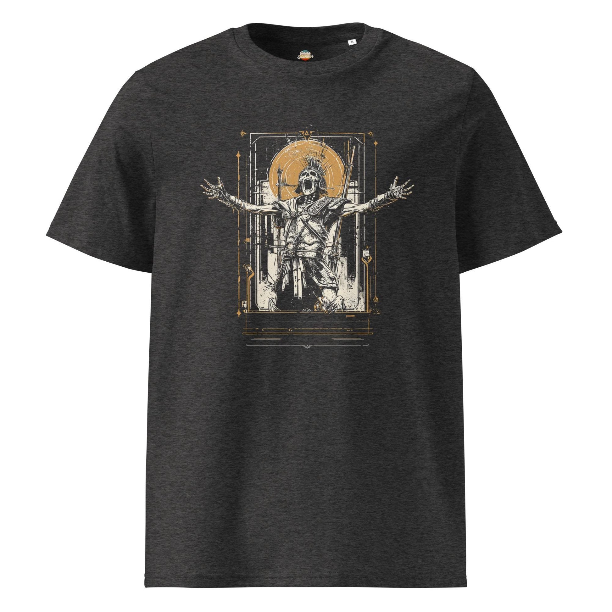 Epic Skeleton Gladiator - Original Graphic Unisex organic ribbed neck t-shirt