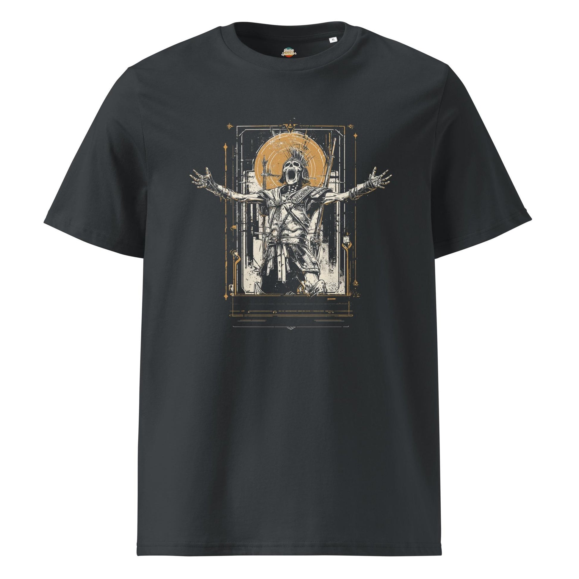Epic Skeleton Gladiator - Original Graphic Unisex organic ribbed neck t-shirt