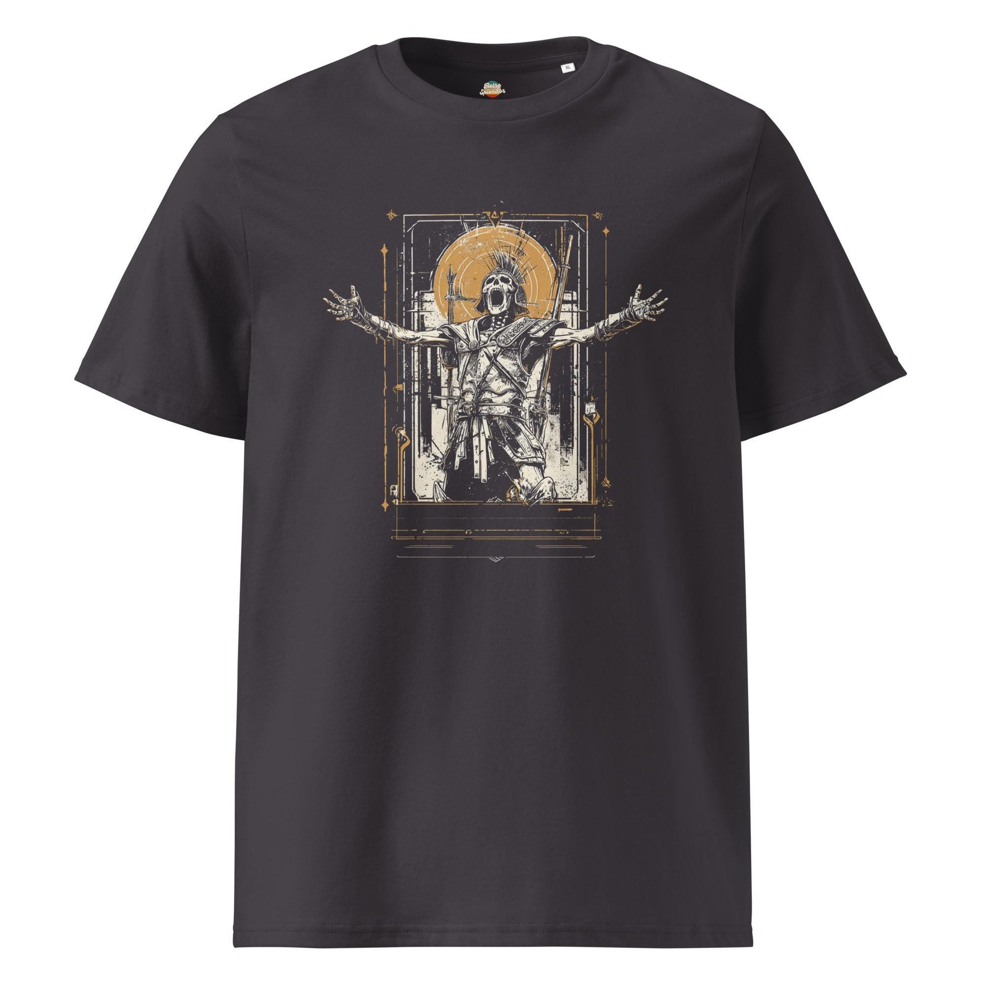 Epic Skeleton Gladiator - Original Graphic Unisex organic ribbed neck t-shirt
