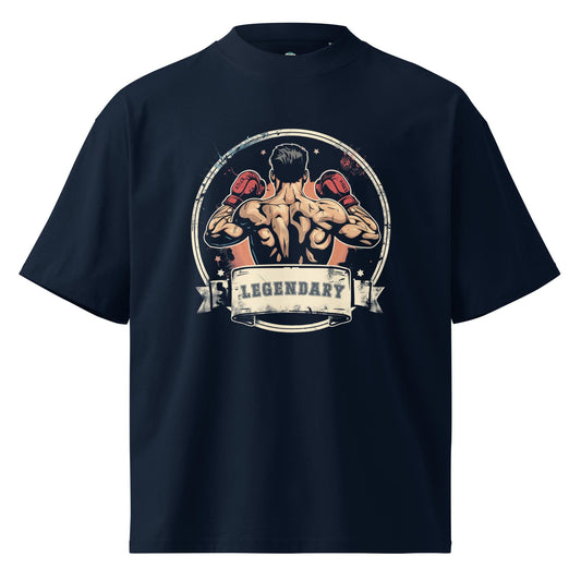 Legendary Boxer - organic oversized high neck t-shirt