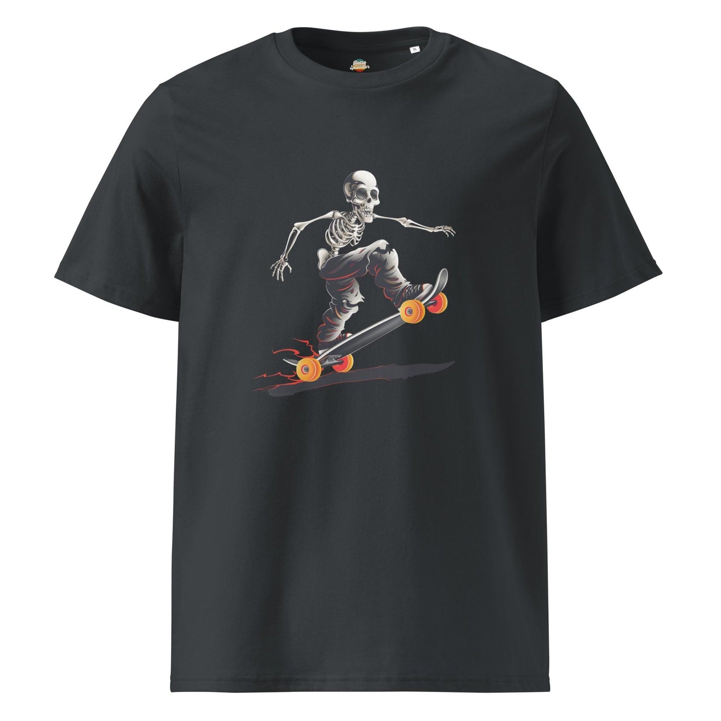 Skater Skeleton Graphic T-Shirt – Gothic Streetwear