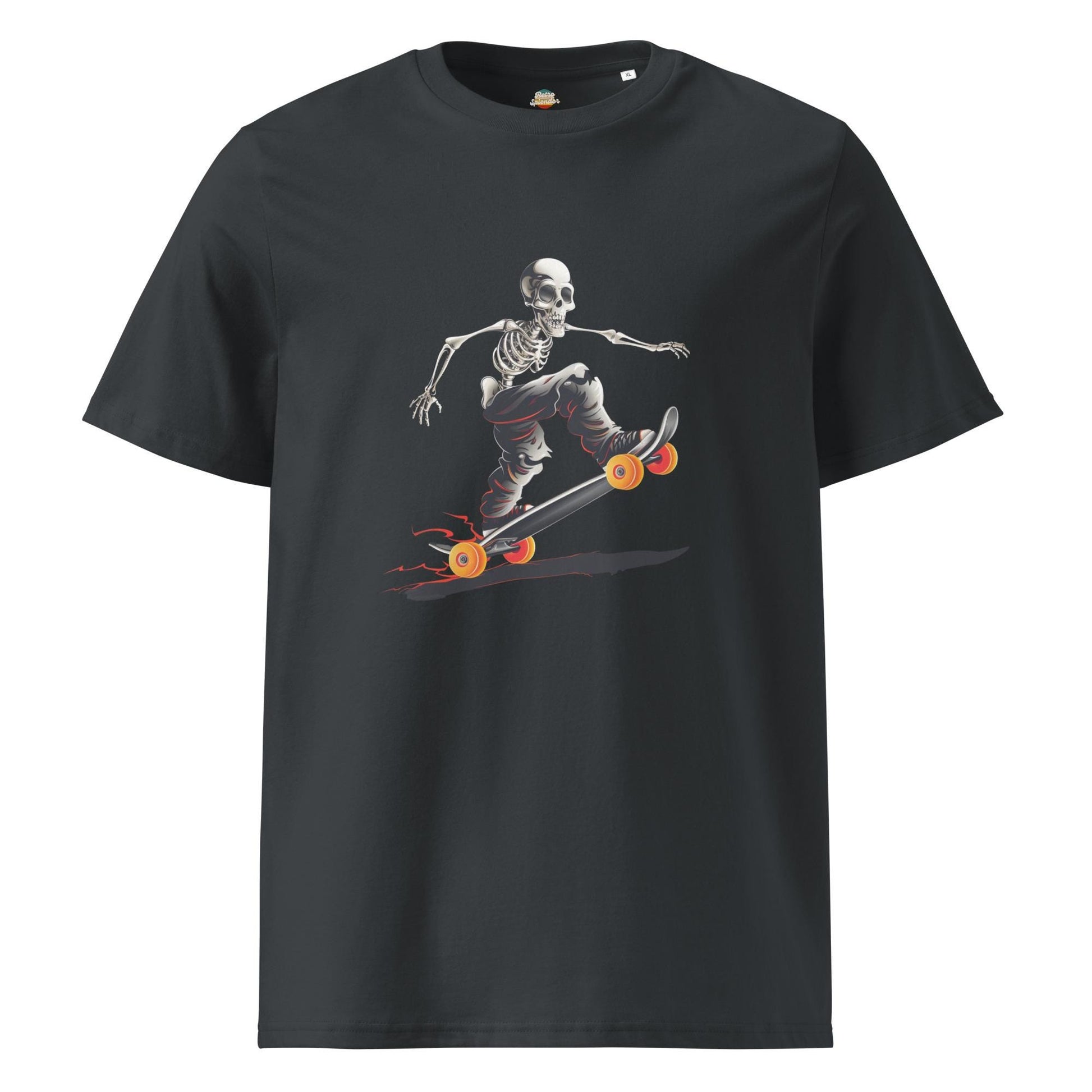Skater Skeleton Graphic T-Shirt – Gothic Streetwear