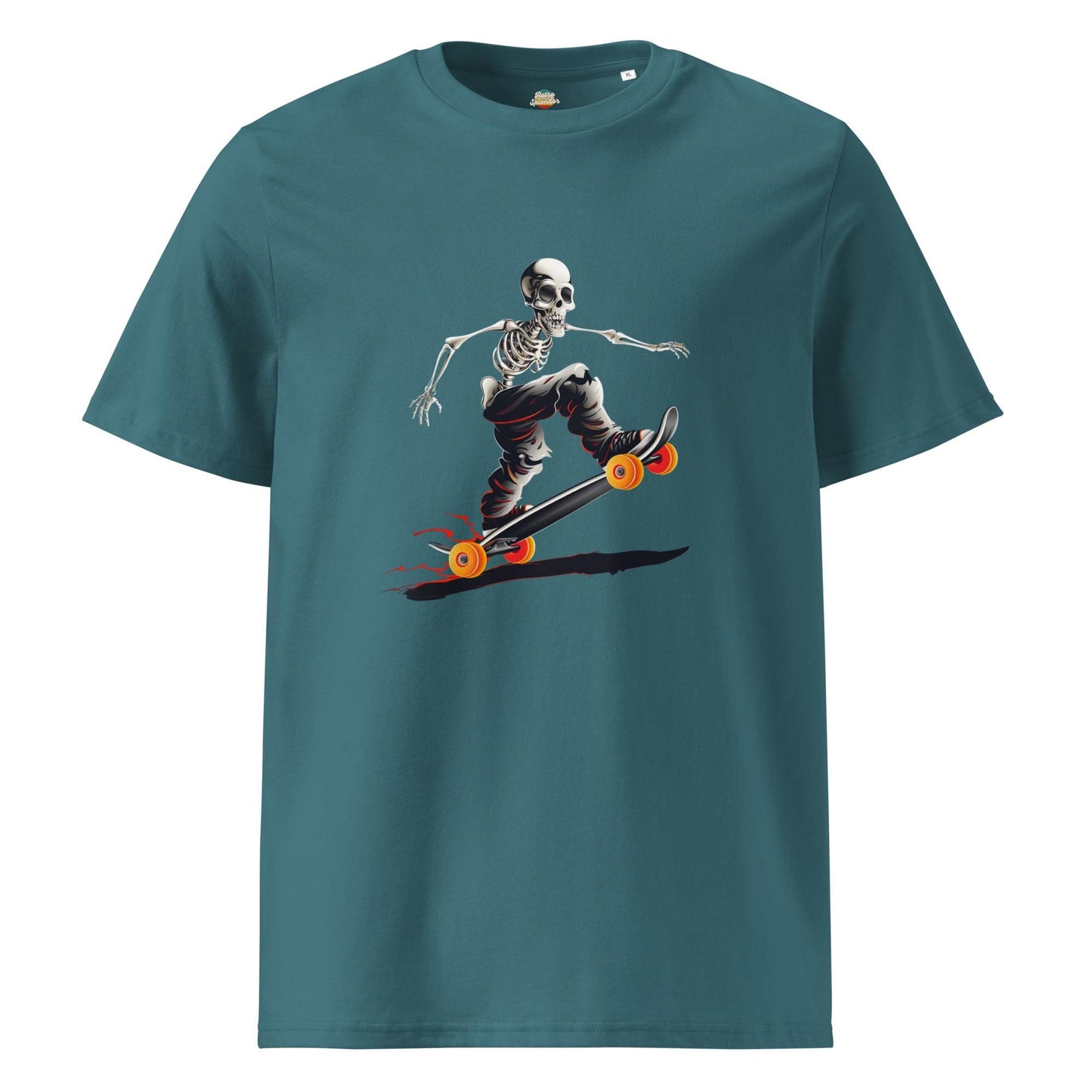 Skater Skeleton Graphic T-Shirt – Gothic Streetwear
