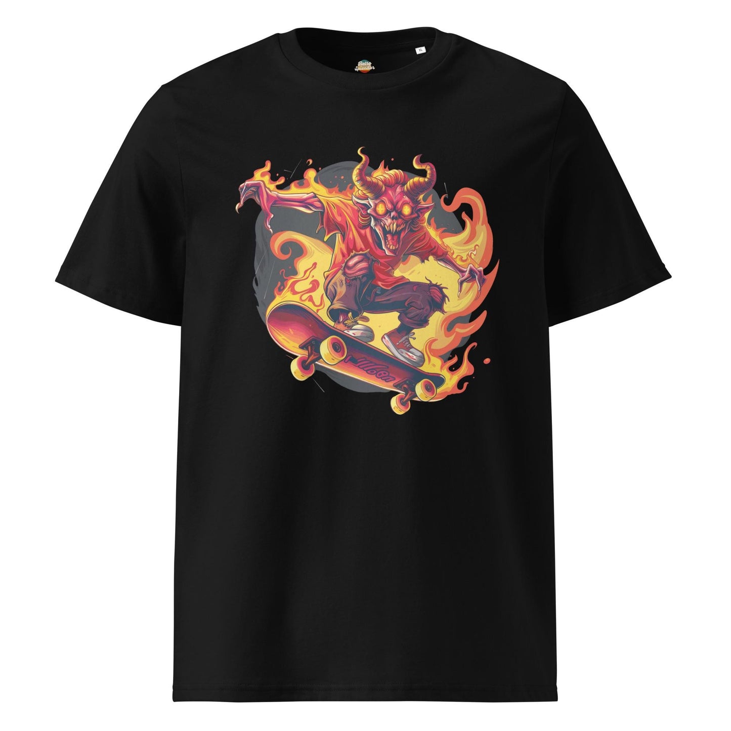 Hellfire Skateboard Shirt – Demon Skater Graphic Tee