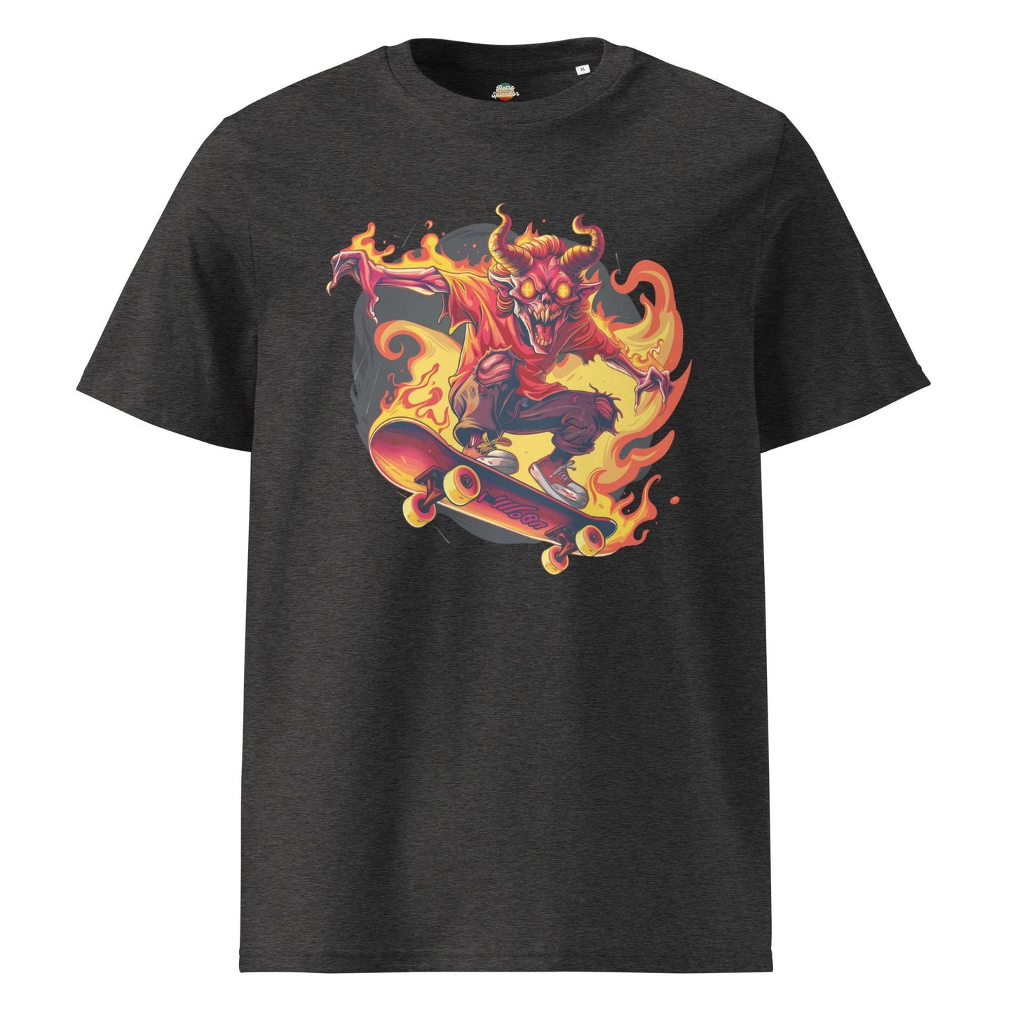 Hellfire Skateboard Shirt – Demon Skater Graphic Tee