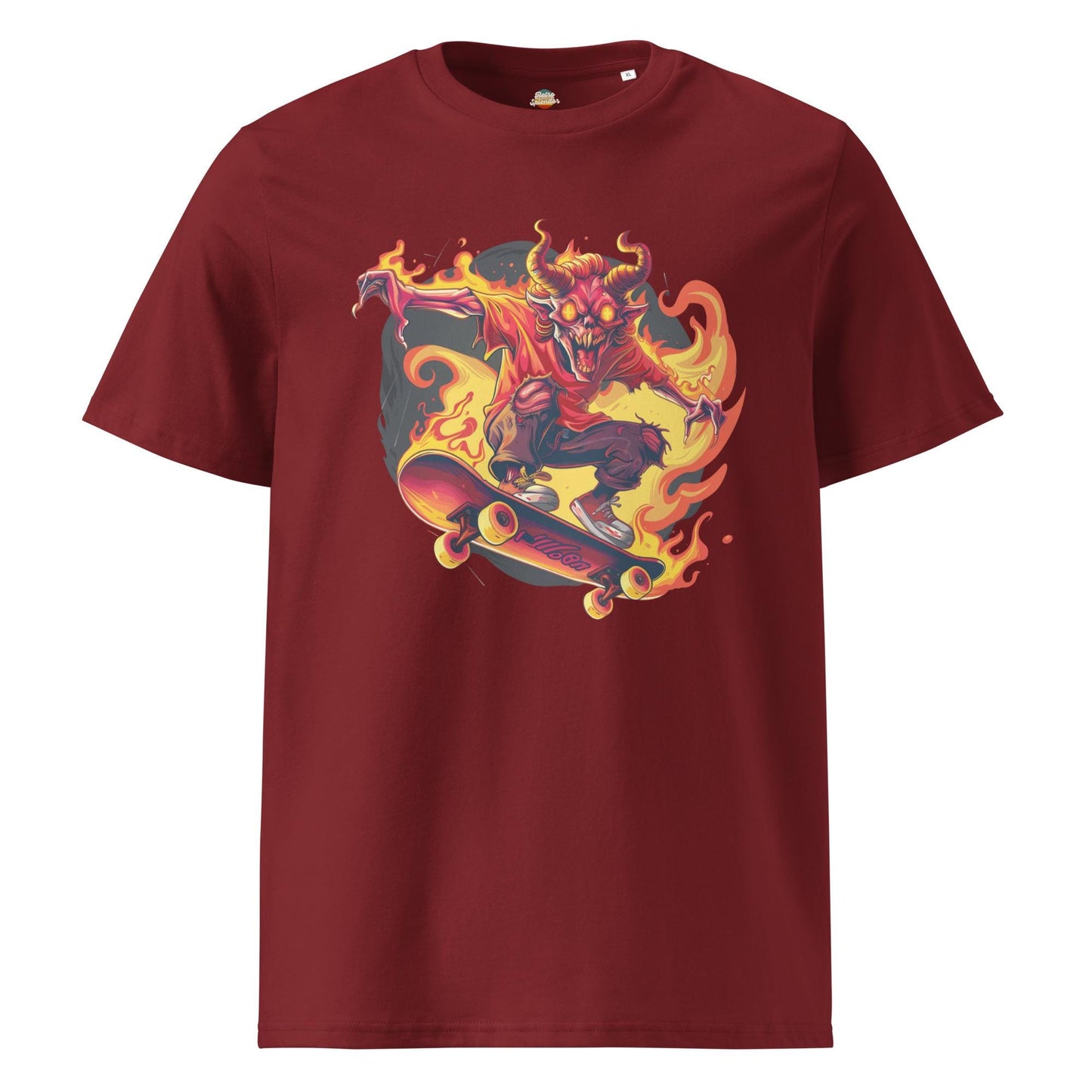 Hellfire Skateboard Shirt – Demon Skater Graphic Tee