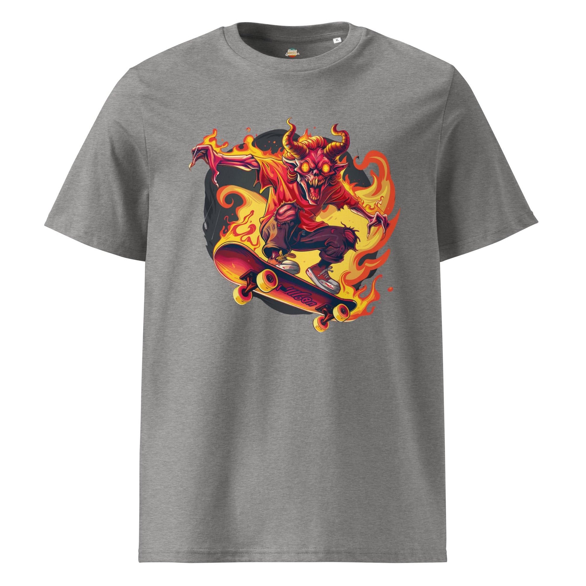 Hellfire Skateboard Shirt – Demon Skater Graphic Tee