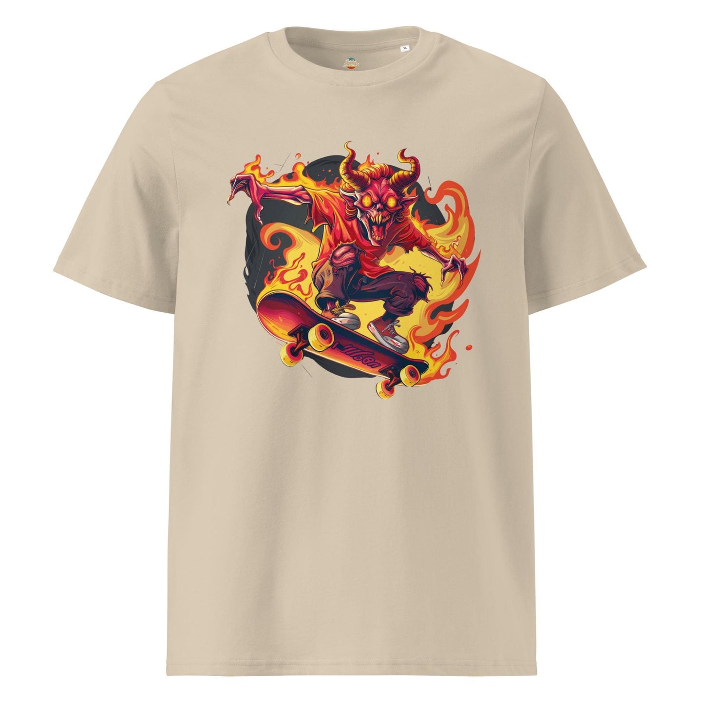 Hellfire Skateboard Shirt – Demon Skater Graphic Tee
