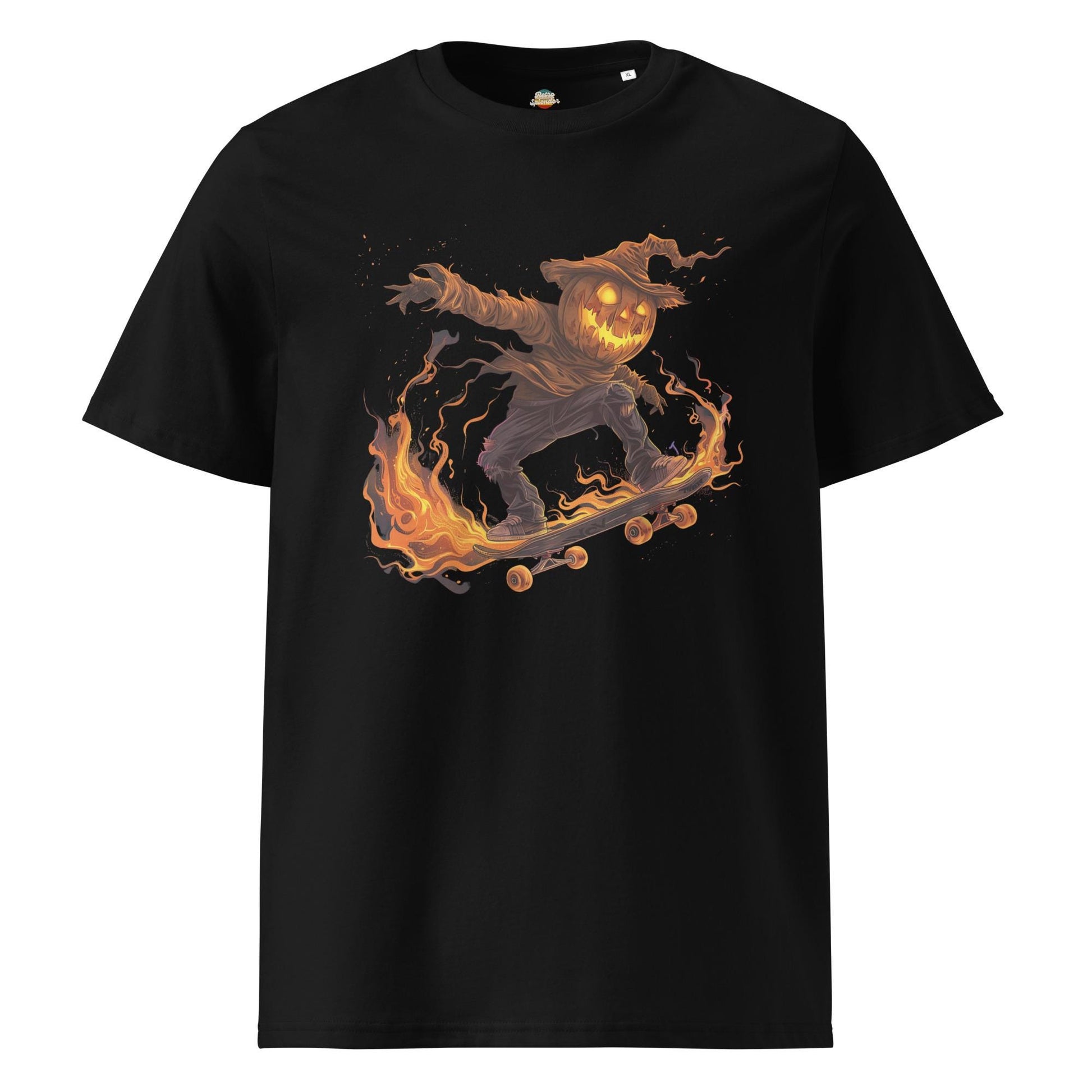 Flaming Scarecrow Skater T-Shirt – Gothic Streetwear