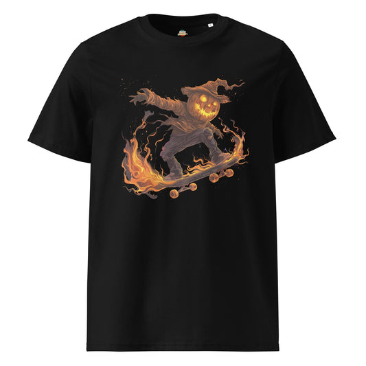 Flaming Scarecrow Skater T-Shirt – Gothic Streetwear