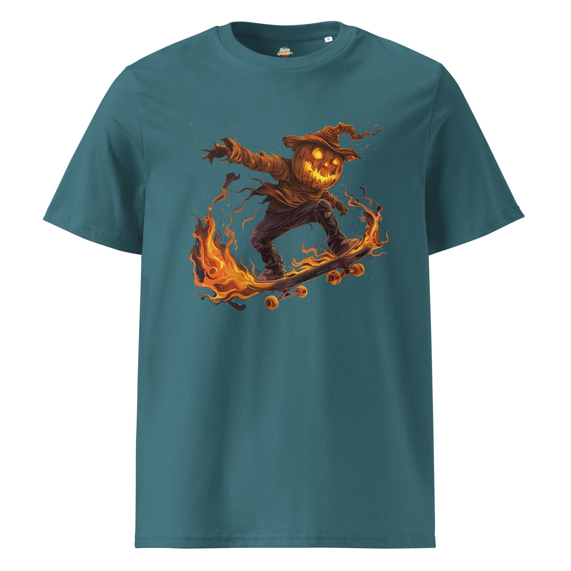 Flaming Scarecrow Skater T-Shirt – Gothic Streetwear