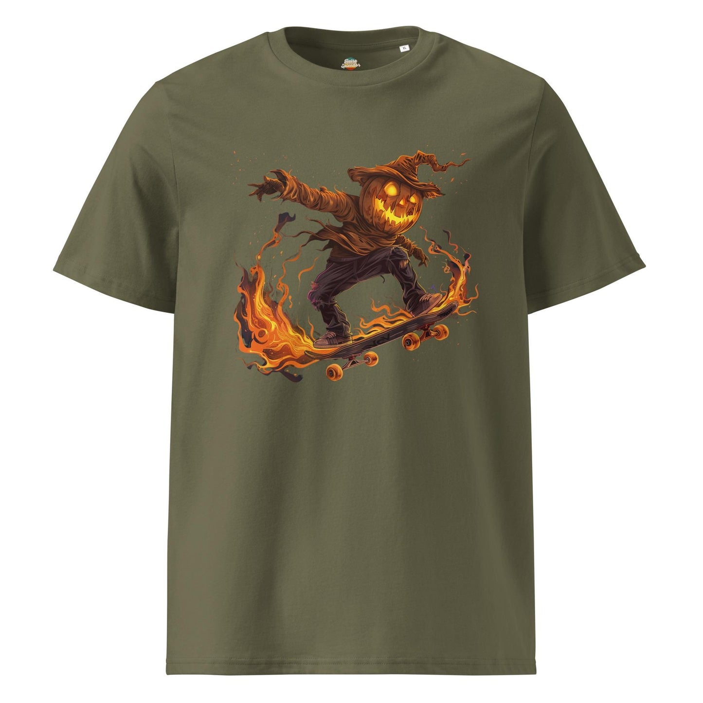 Flaming Scarecrow Skater T-Shirt – Gothic Streetwear