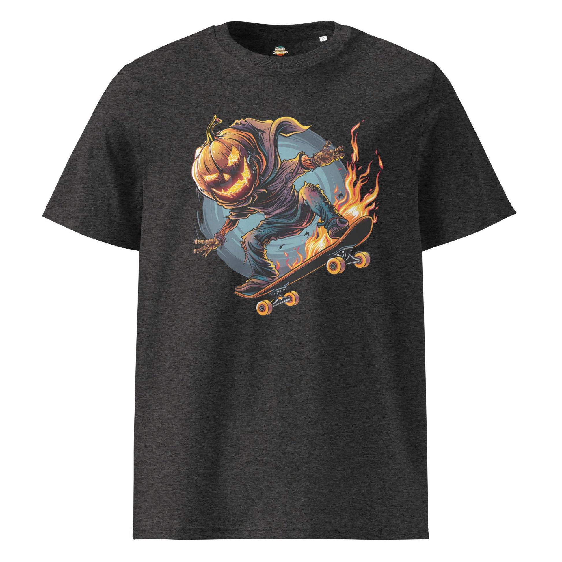Pumpkin Head Skateboarding Shirt – Spooky Halloween Tee