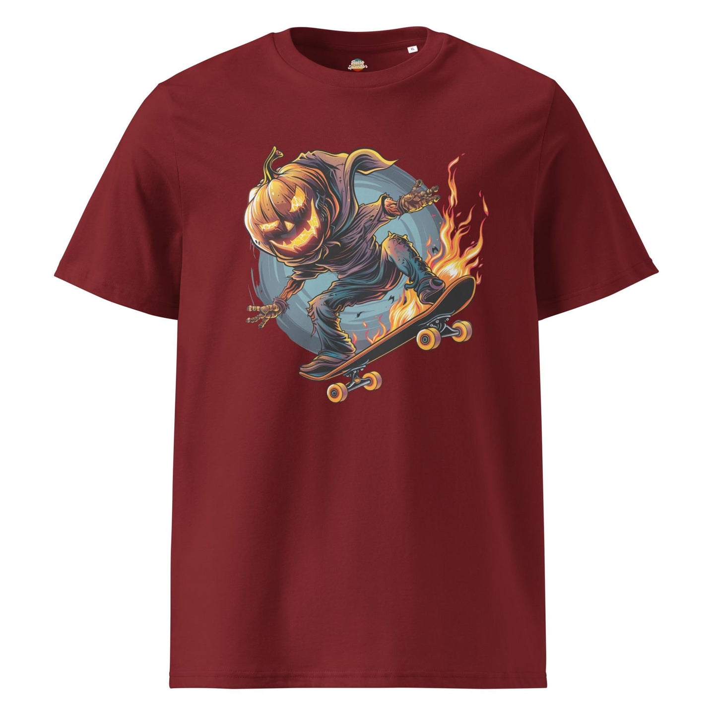 Pumpkin Head Skateboarding Shirt – Spooky Halloween Tee