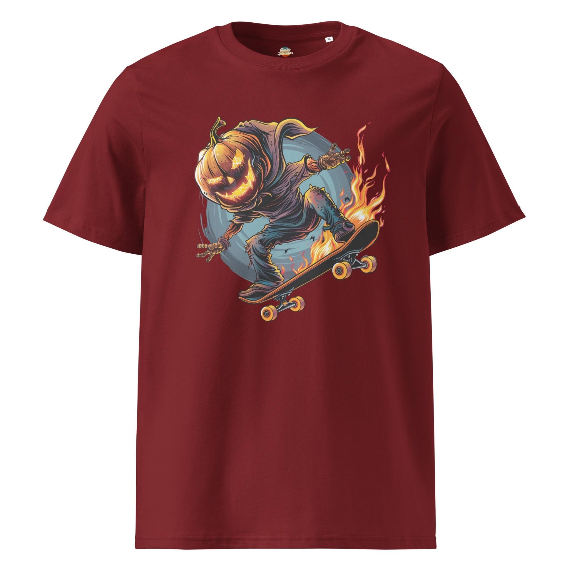 Pumpkin Head Skateboarding Shirt – Spooky Halloween Tee