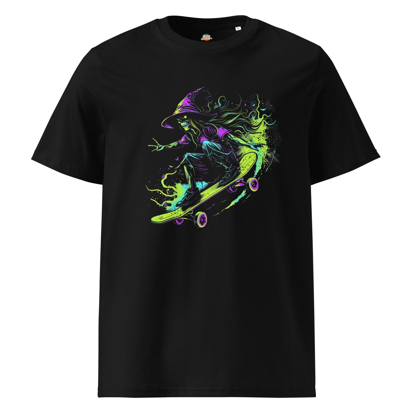 Neon Witch Skateboarding Shirt – Gothic Graphic Tee