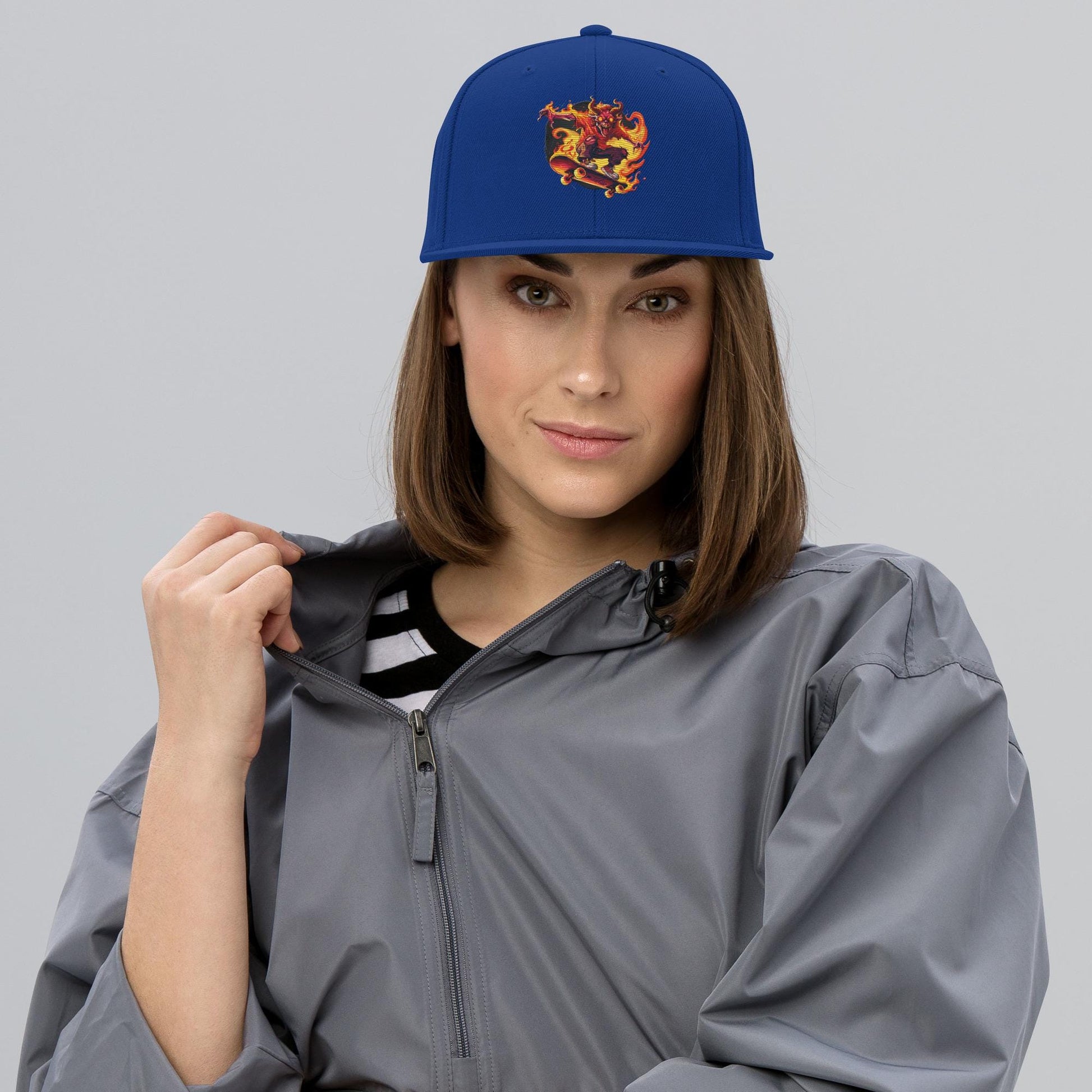 Hellfire Skateboard Hat – Demon Rider Graphic Cap