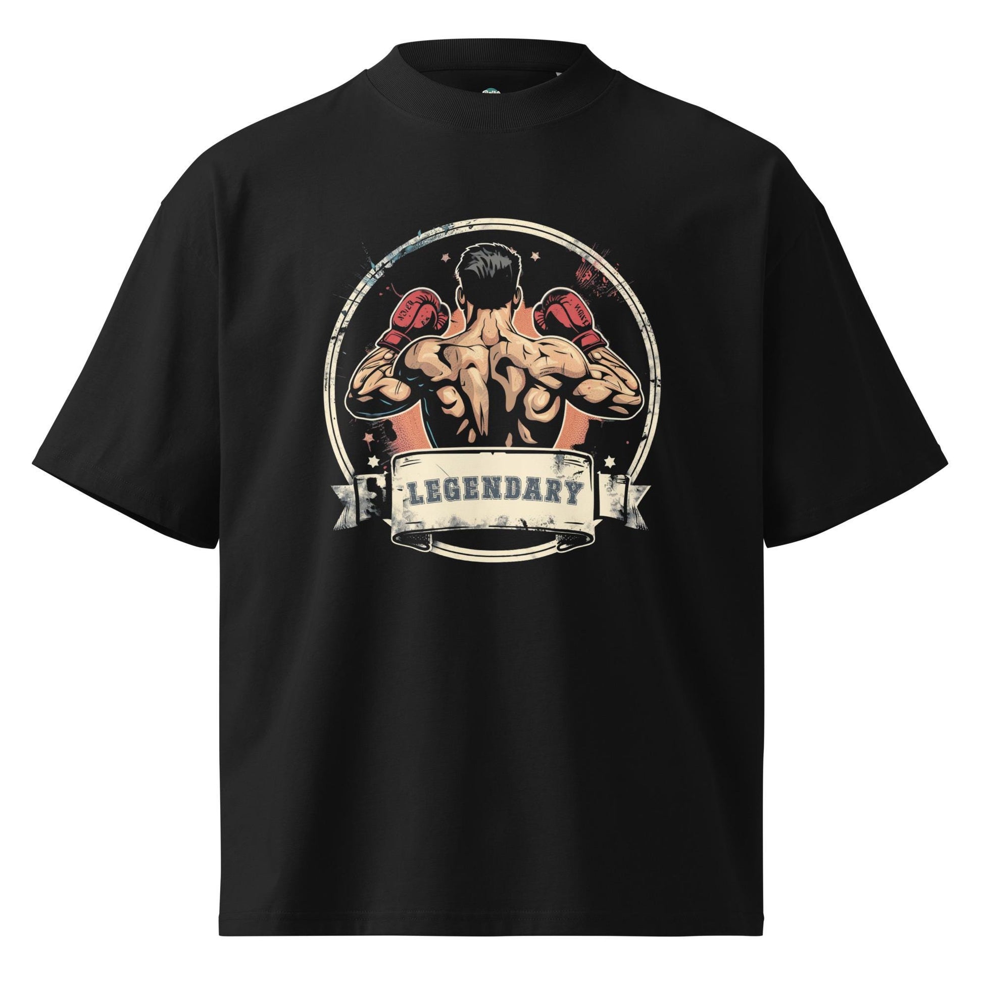 Legendary Boxer - organic oversized high neck t-shirt