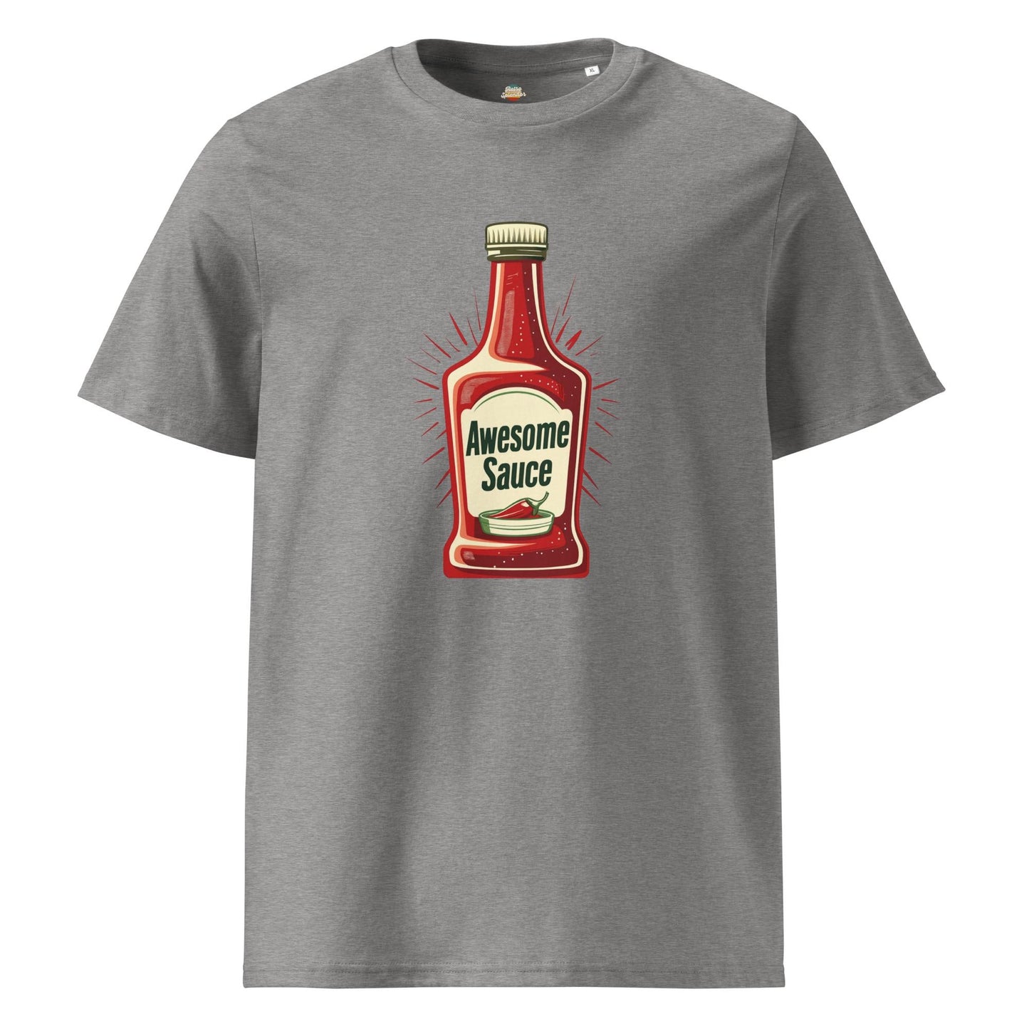 Awesome Sauce - Minimalist Retro Style Unisex organic ribbed neck t-shirt