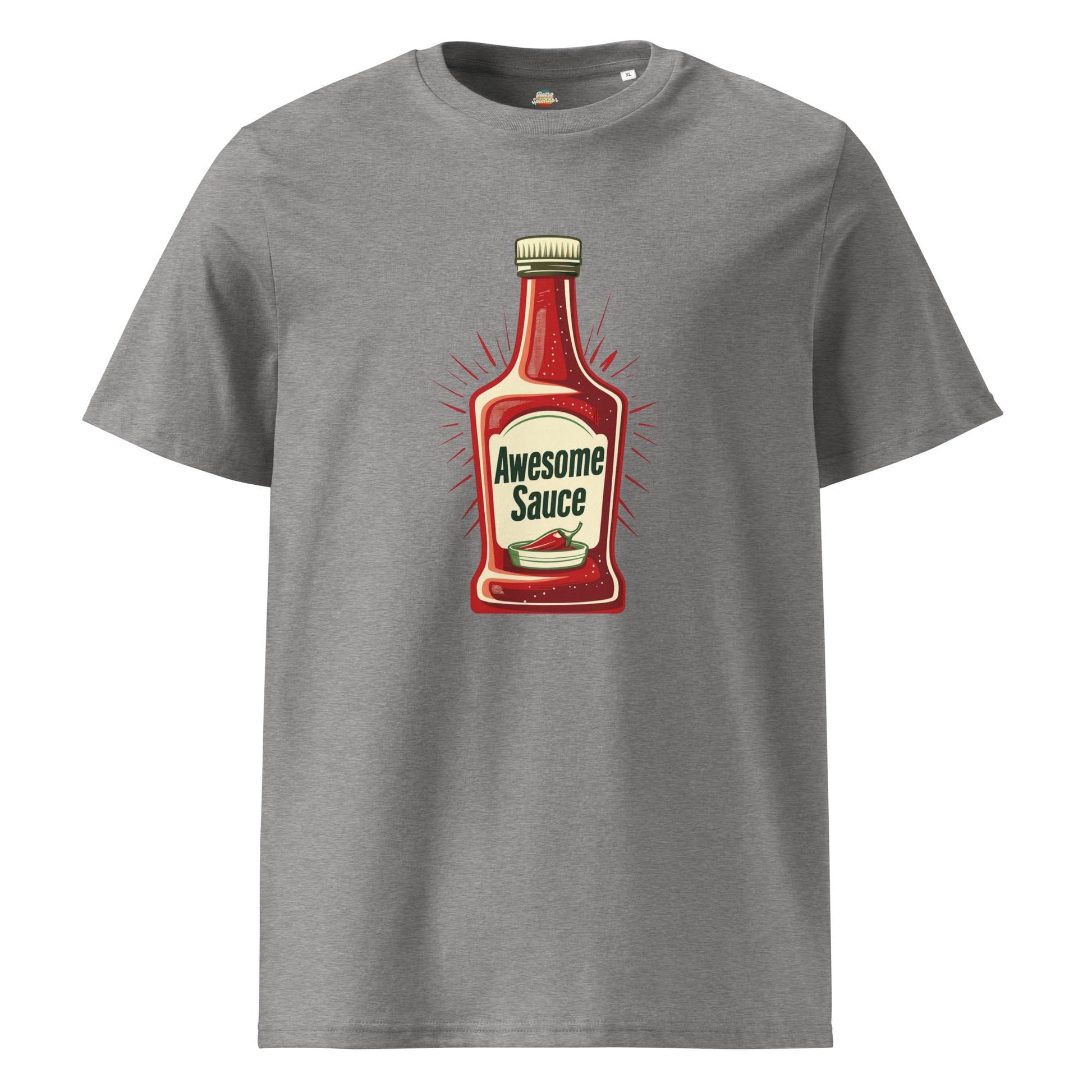 Awesome Sauce - Minimalist Retro Style Unisex organic ribbed neck t-shirt