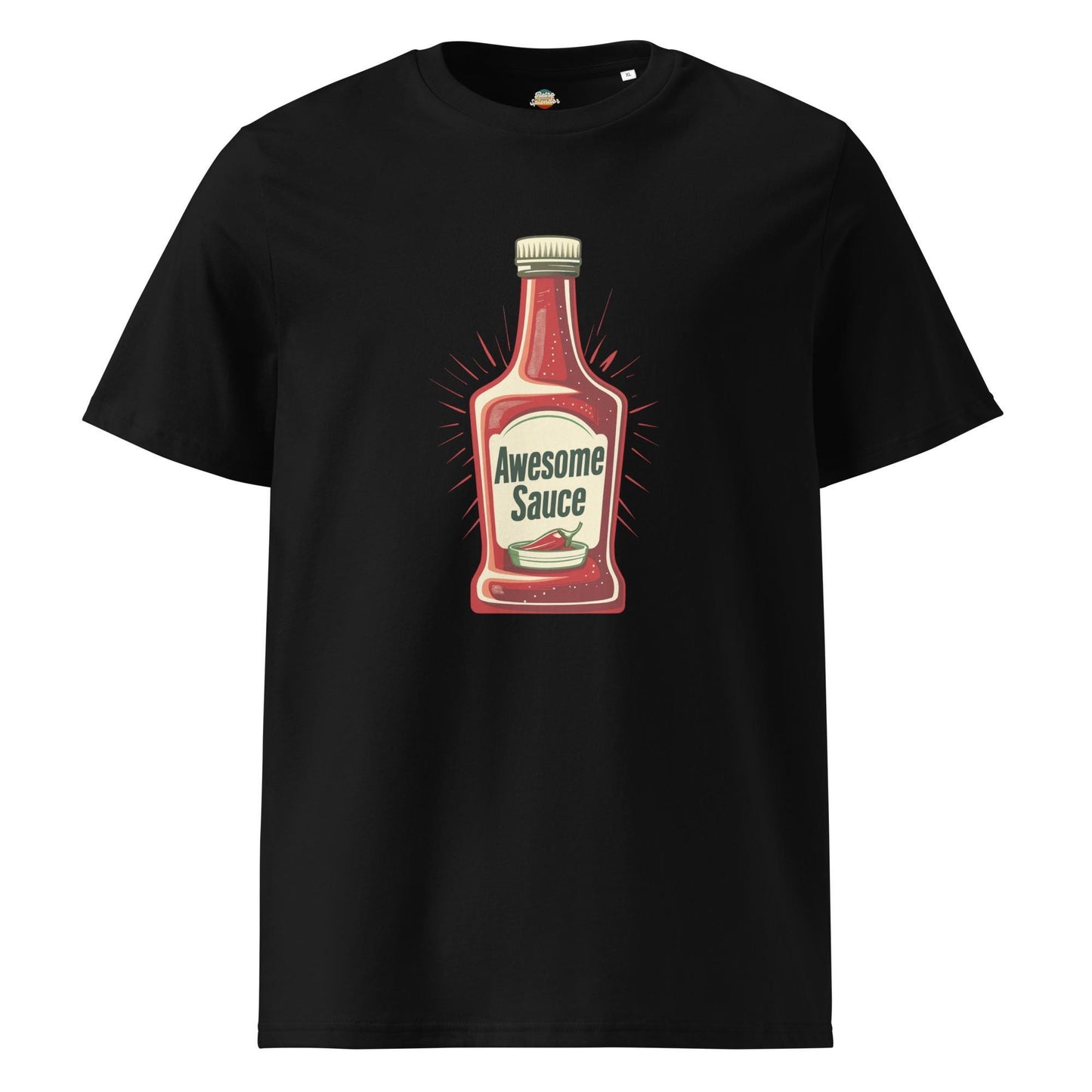 Awesome Sauce - Minimalist Retro Style Unisex organic ribbed neck t-shirt