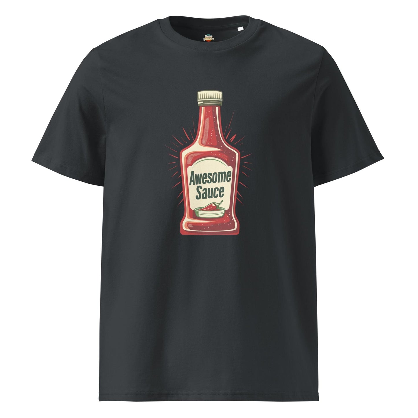 Awesome Sauce - Minimalist Retro Style Unisex organic ribbed neck t-shirt