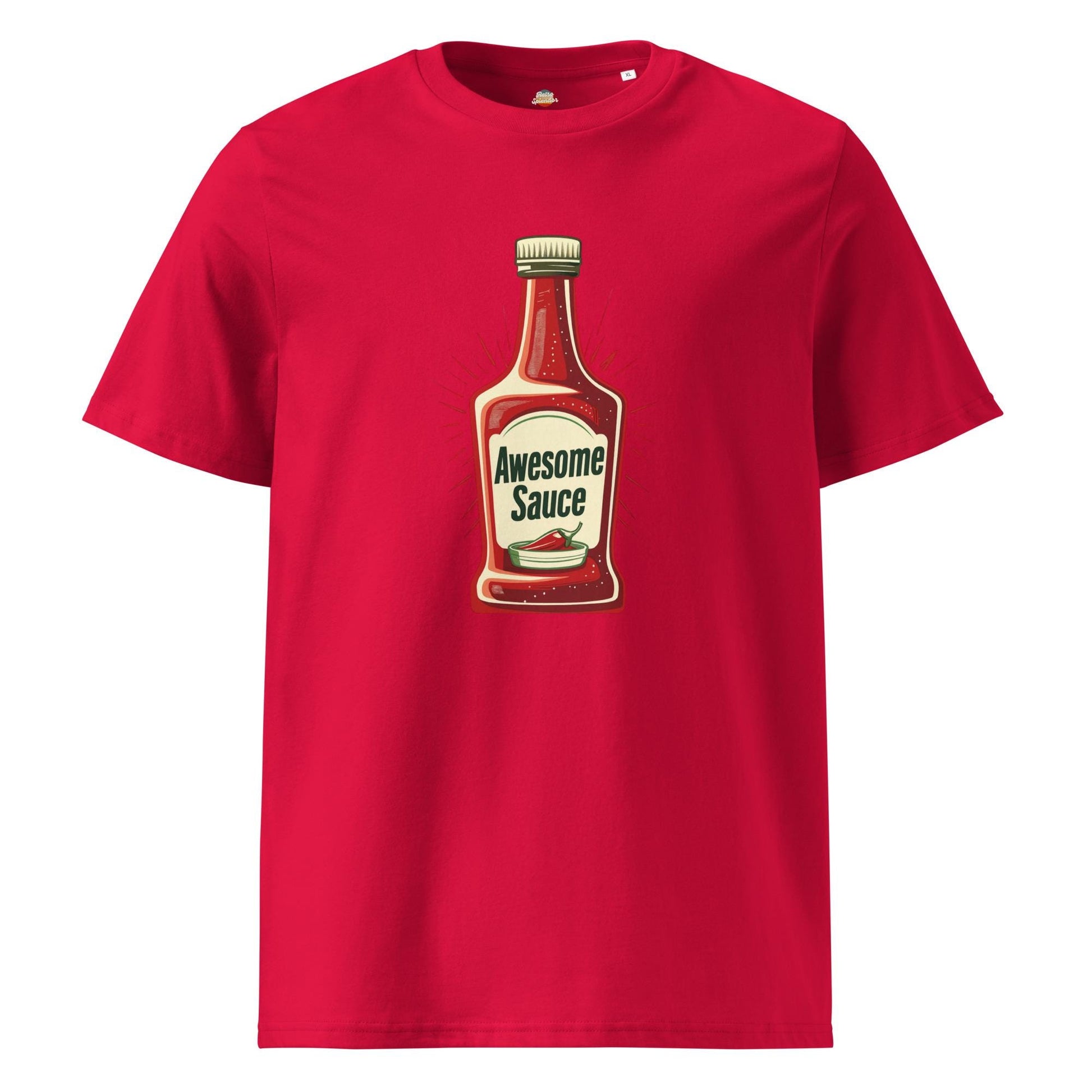 Awesome Sauce - Minimalist Retro Style Unisex organic ribbed neck t-shirt
