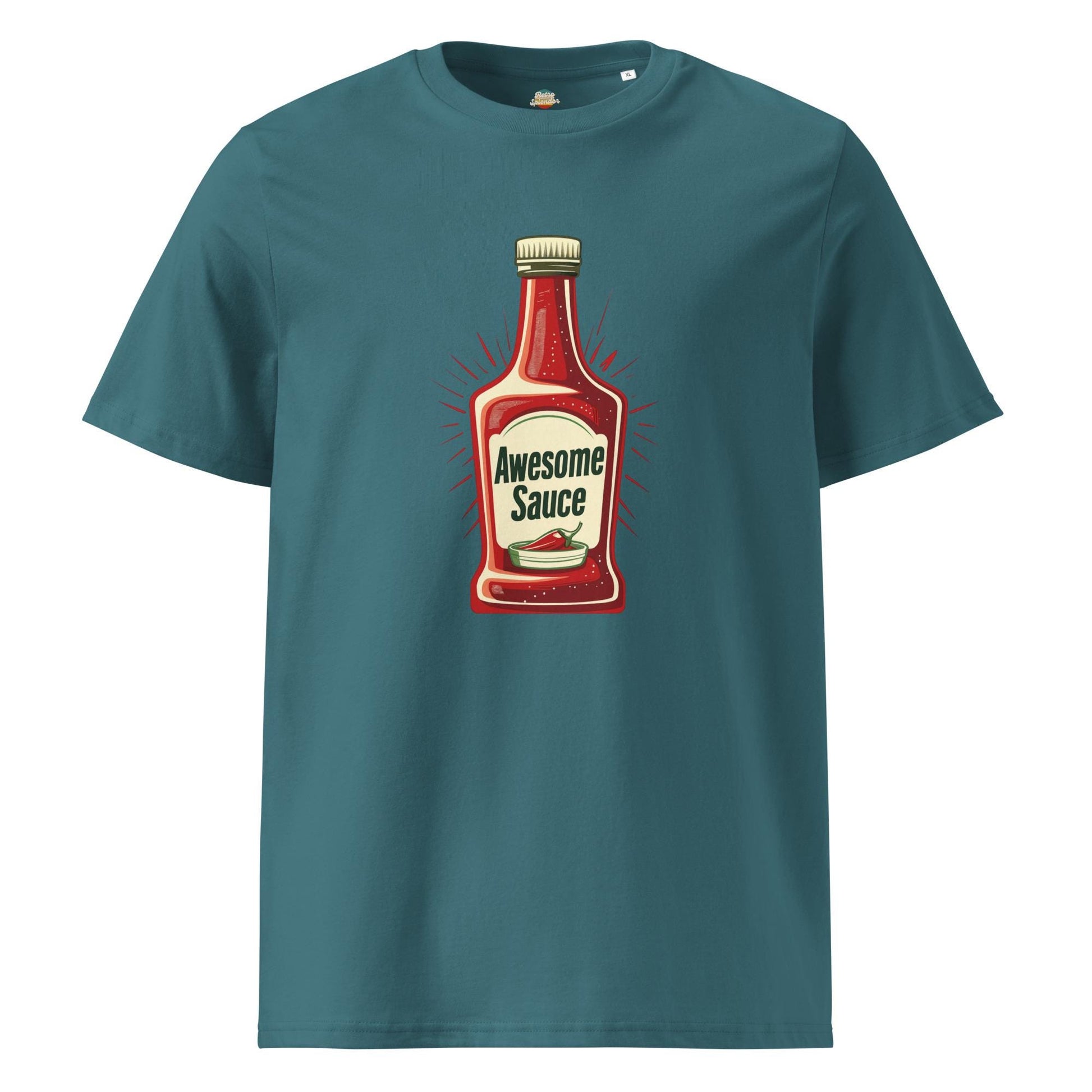 Awesome Sauce - Minimalist Retro Style Unisex organic ribbed neck t-shirt