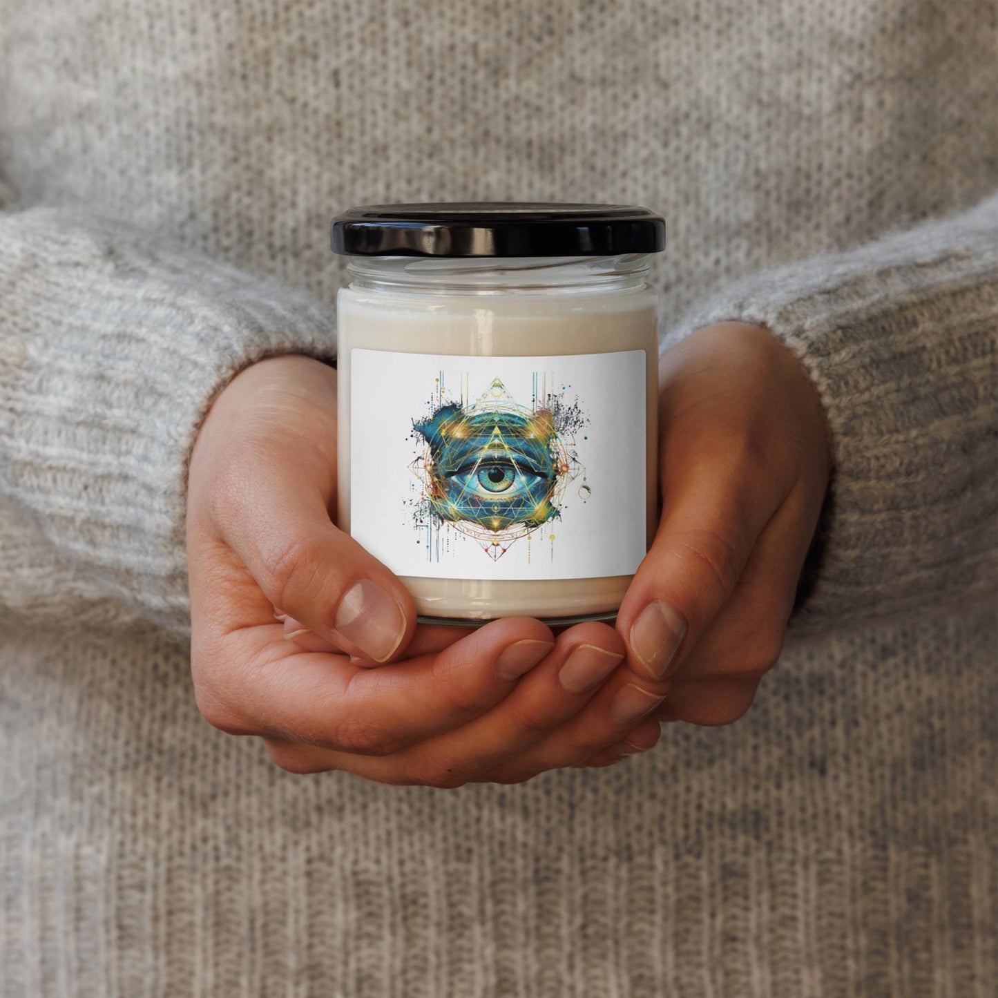 Cosmic Eye Sacred Geometry - Scented soy candle