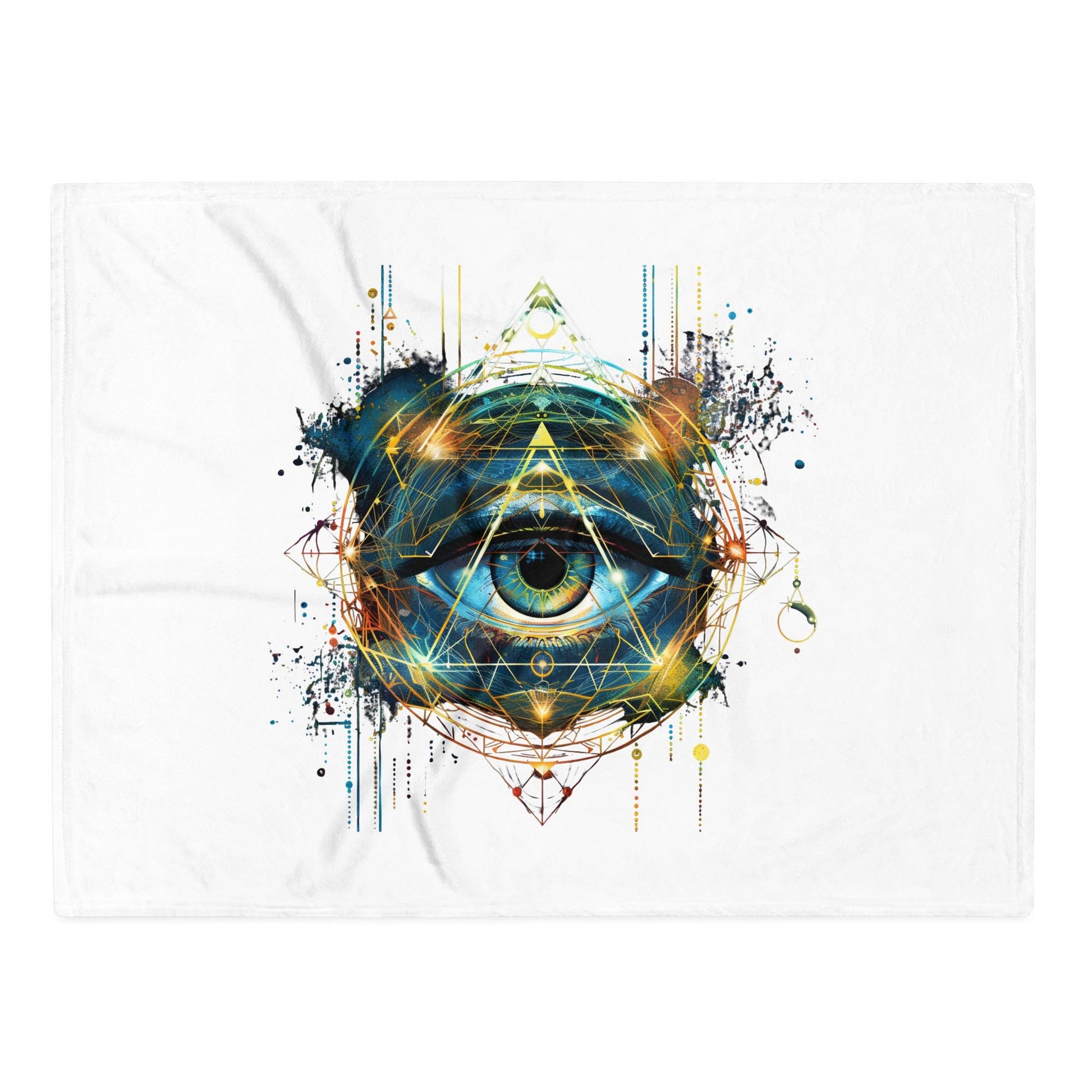 Mystic Eye - Sacred Geometry Throw Blanket