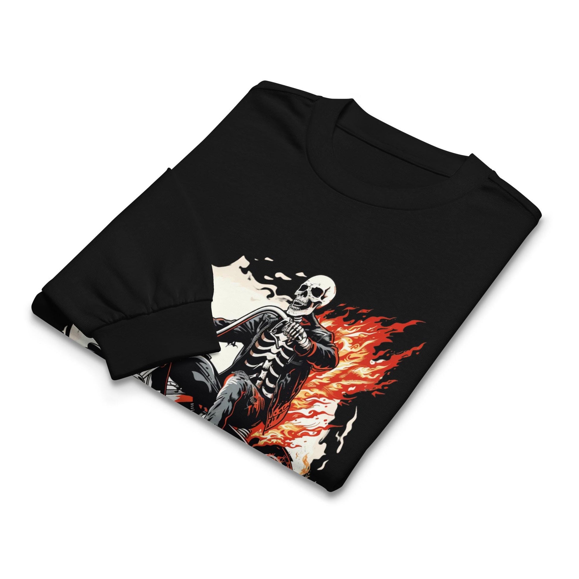 Undead Biker - Premium heavyweight long sleeve shirt