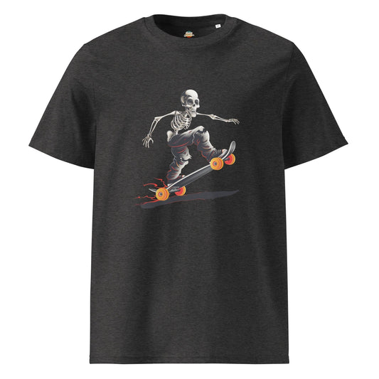 Skater Skeleton Graphic T-Shirt – Gothic Streetwear